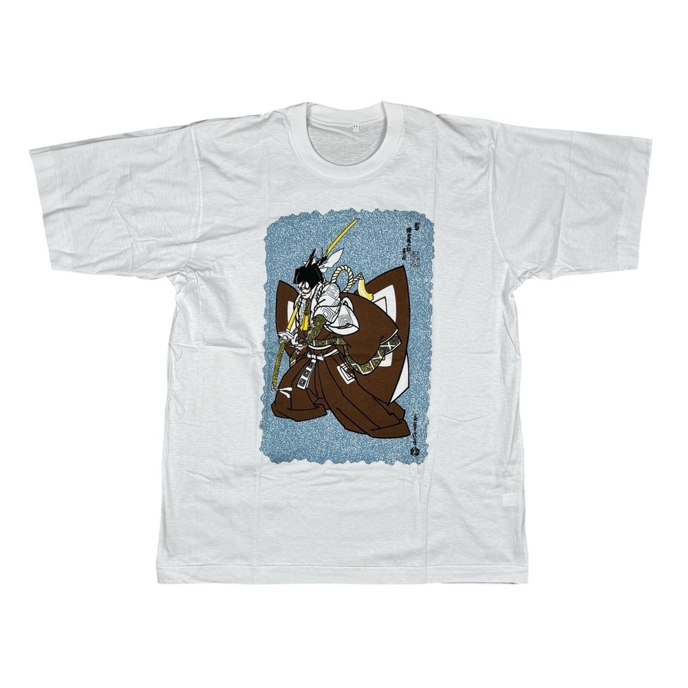 Vtg Japanese Kabuki Samurai Shogun Shirt Single Stitch Unisex L Deadstock‎